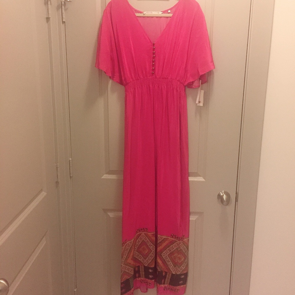 Twelfth Street By Cynthia Vincent Silk Maxi Dress.